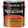 Minwax Fast-Drying Polyurethane Semi-Gloss Clear Oil-Based Fast-Drying Polyurethane 1 gal (Pack of 2)