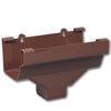 Amerimax 9 in. H x 6.25 in. W x 9 in. L Brown Vinyl Gutter Drop Outlet (Pack of 6)