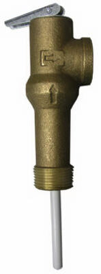 Water Heater Temperature & Pressure Relief Valve, Long Shank Thermostat, 3/4-In.
