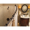 Moen  Adjustable Curved Shower Rod  72 in. L Bronze