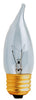 Feit Electric 25 W Flame Tip Chandelier Incandescent Bulb E26 (Medium) Clear 2 pk