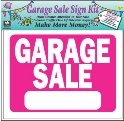 Hy-Ko English Garage Sale Sign Kit Plastic 9 in. H x 12 in. W (Pack of 10)