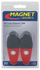 Master Magnetics 07520 3.5" X 1.25" Opaque Red Magnetic Clips 2 Count