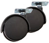 Softtouch 2 in. D Swivel Plastic Twin Caster 110 lb 2 pk