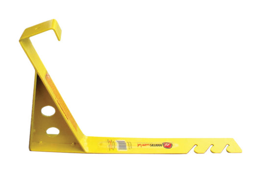 Roofers World Weather-Resistant Steel Yellow 2000 lbs. Capacity Roof Bracket 18 L x 6.75 H x 2 W in.
