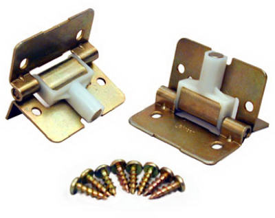 Johnson Hardware Brass-Plated Brown Steel Hardware Kit 10 pk