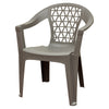 Adams Penza Gray Polypropylene Frame Stackable Chair