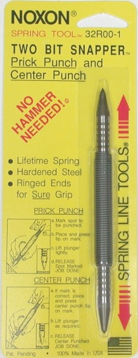 Spring Tools 32R00-1 Two Bit Snapper Prick Punch & Center Punch