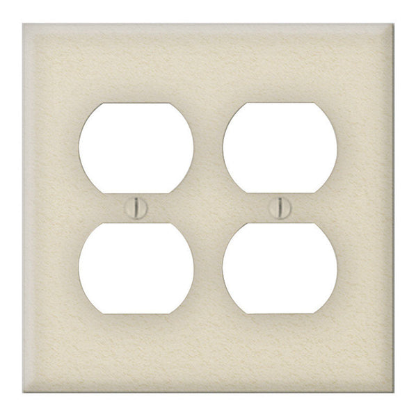 Creative Accents Duplex Outlet 2 Gang Ivory Bg