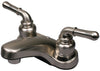 Ultra Faucets Non-Metallic Brushed Nickel Centerset Bathroom Sink Faucet 4 in.
