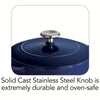 3 Qt Enameled Cast-Iron Series 1000 Covered Saucier - Gradated Cobalt