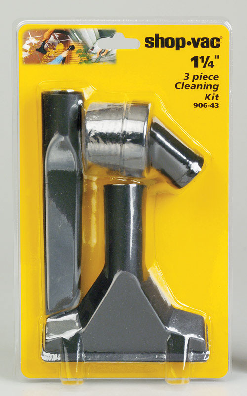 Shop-Vac 12 in.   L X 7 in.   W X 1-1/4 in.   D Cleaning Accessory Kit 3 pc