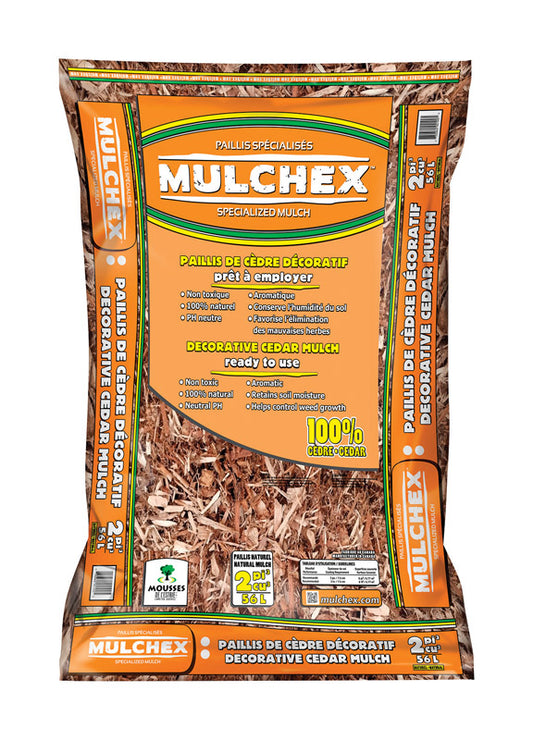 MULCHEX  Natural  Cedar  Mulch  2 cu. ft.
