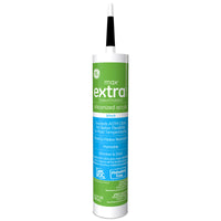 GE Max Extra Black Siliconized Acrylic Caulk 10.1 oz. (Pack of 12)