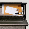 Mail Boss Townhouse Modern Galvanized Steel Wall Mount Bronze Locking Mailbox
