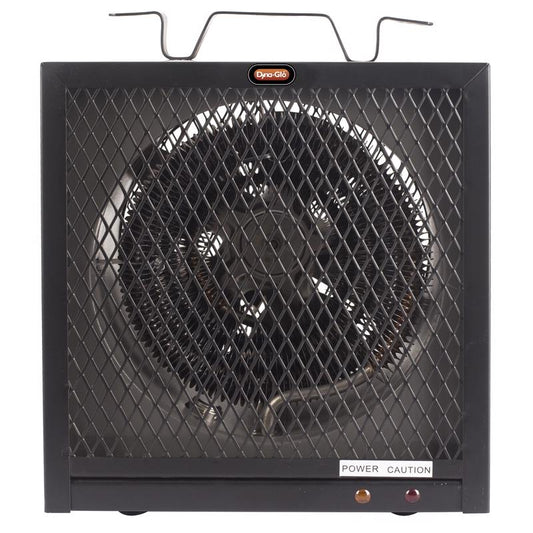 GHP Metal Black Indoor Radiant Electric Heater 400 sq. ft. Coverage, 16380 BTU/hr. 7500W 240V