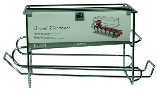 Organize It All 1841 Chrome Wire 12 Can Holder