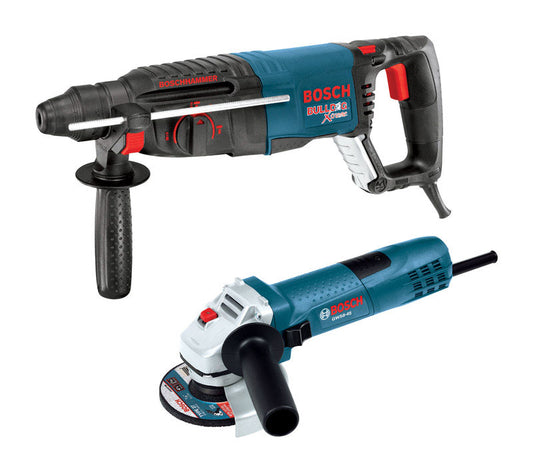 Bosch  Bulldog Xtreme  Corded  2 tool Rotary Hammer and Angle Grinder Kit  7.5 amps