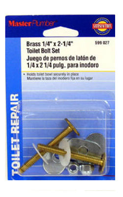 2-Pack Brass Toilet Bolts
