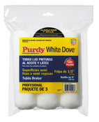Fundas para rodillos Purdy 140864000 de 9" x 1/2" en color blanco paloma, paquete de 3