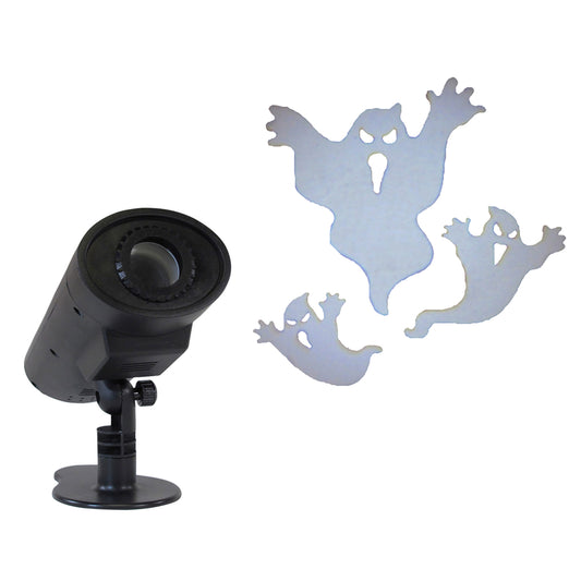 Sylvania  LED Ghost Projector  Lighted Cool White  Halloween Decoration  8 in. H x N/A in. W 1 pk
