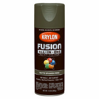 Krylon Fusion All-in-One Matte Spanish Moss Paint & Primer Spray 12 oz. (Pack of 6)