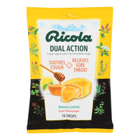 Ricola Cough Drops - Honey Lemon - Case of 12 - 19 Count