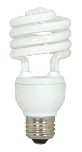 Satco T2 Mini espiral de 18 W, base media, 4100 K