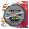 SKIL 7-1/4 in. D X 5/8 in. Titanium/Carbide Circular Saw Blade 40 teeth 1 pk