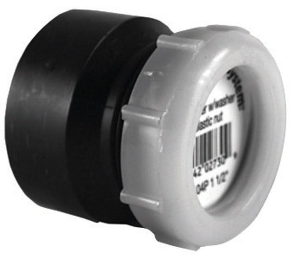 Adaptador de ABS Charlotte Pipe con buje de 1-1/2 pulg. y espiga de 1-1/2 pulg. de diámetro