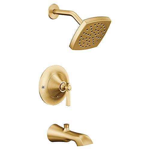 Bañera/ducha Posi-Temp(R) de oro cepillado