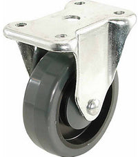 Poly Wheel, Rigid Plate Caster, 4-In.