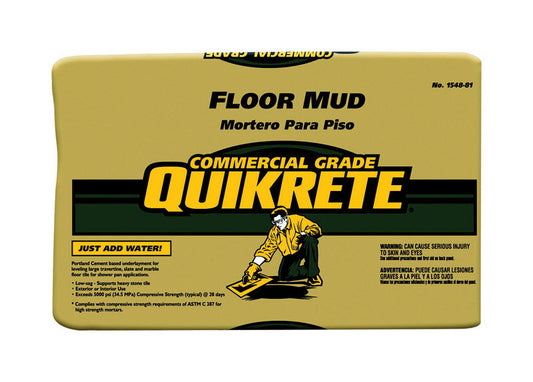 Quikrete  Floor Mud  Gray  Underlayment Mortar Mix
