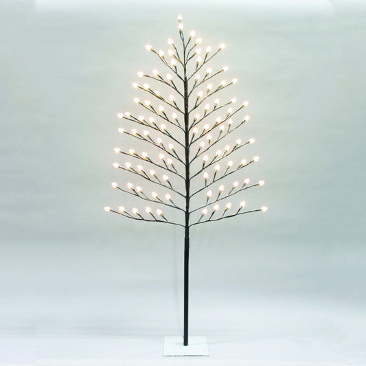 Celebrations  4 ft. LED  Prelit 95 lights Stick Tree