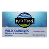 Wild Planet Wild Sardines - Skinless & Boneless Fillets in Water - Case of 12 - 4.25 oz