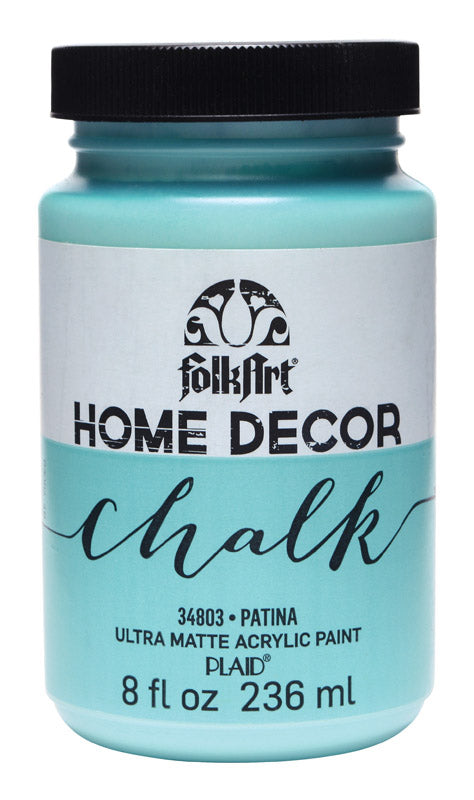 Plaid FolkArt Patina Acrylic Flat Chalky Finish Hobby Paint 8 oz. for Indoor Surfaces (Pack of 3)