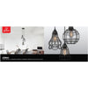 Globe  Matte  Brown  3 lights Pendant Light