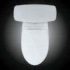 TOTO® Drake® Transitional Two-Piece Elongated 1.28 GPF Universal Height TORNADO FLUSH® Toilet with CEFIONTECT® and SoftClose® Seat, WASHLET®+ Ready, Cotton White - MS776124CEFG#01