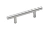 Amerock  Bar  Cabinet Pull  3 in. Sterling Nickel  5 pk