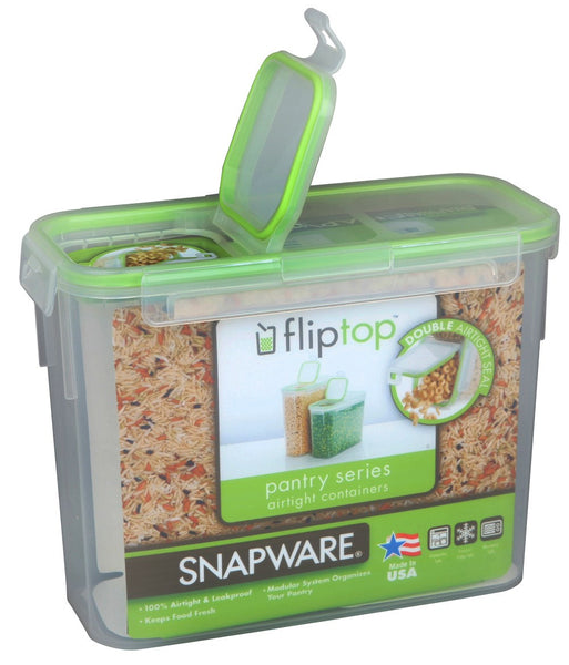 Snapware Slim Rectangle Airtight Food Storage with Fliptop Lid, 1
