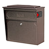 Mail Boss Townhouse Modern Galvanized Steel Wall Mount Bronze Locking Mailbox