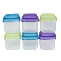 Evri Portion Packers 4 oz Assorted Storage Container Set 6 pk