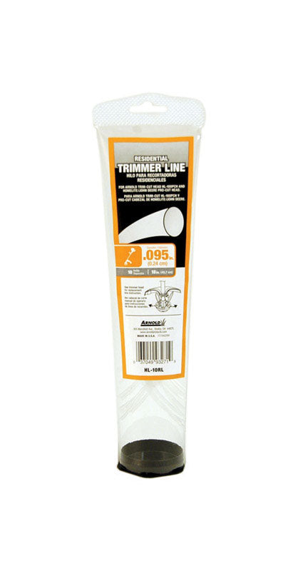 Arnold Residential Grade 0.095 in. D X 15 in. L Trimmer Line