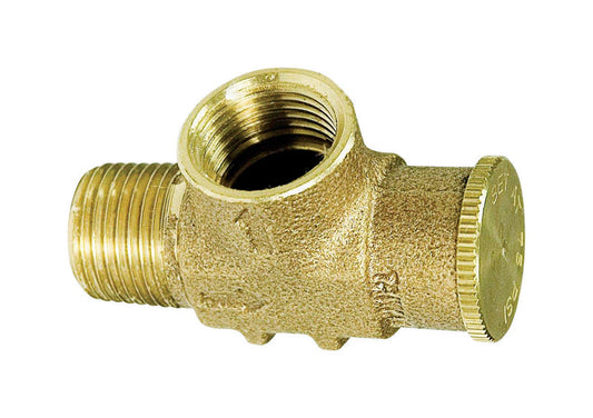 Parts 2O Brass 1/2 and 3/4 in. Pressure Relief Valve