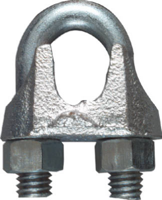 Wire Cable Clamp, Zinc, 0.5-In.