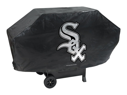 Rico MLB Black White Sox Grill Cover For Universal