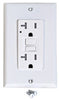 Bright-Way 20 amps 125 V White GFCI Outlet 1 pk