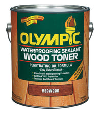 Olympic  Deck, Fence & Siding  Low Luster  Redwood  Oil-Based  Waterproofer Wood Protector  1 gal. (Pack of 4)