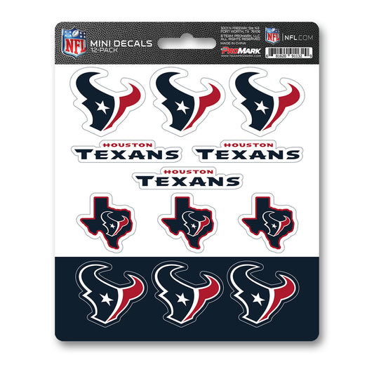 NFL - Houston Texans 12 Count Mini Decal Sticker Pack
