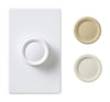 Lutron White 120V 600W 1-Pole Push Rotary Dimmer